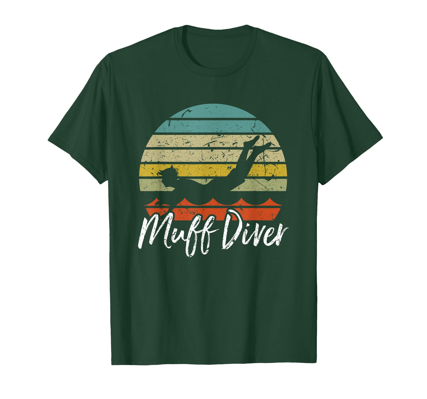 Funny Sexual Adult Humor Muff Diver Design T-Shirt