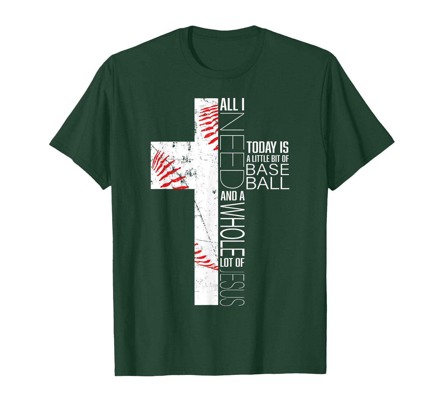 Funny Baseball Jesus Sayings Christian Cross Graphic Print T-Shirt