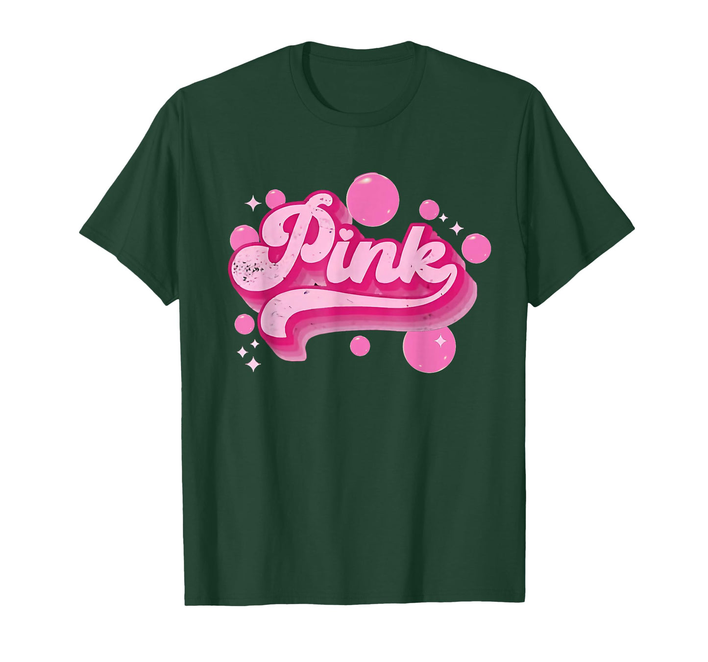 Retro Pink Personalized Name Pink For Men Women Kids Meme T-Shirt