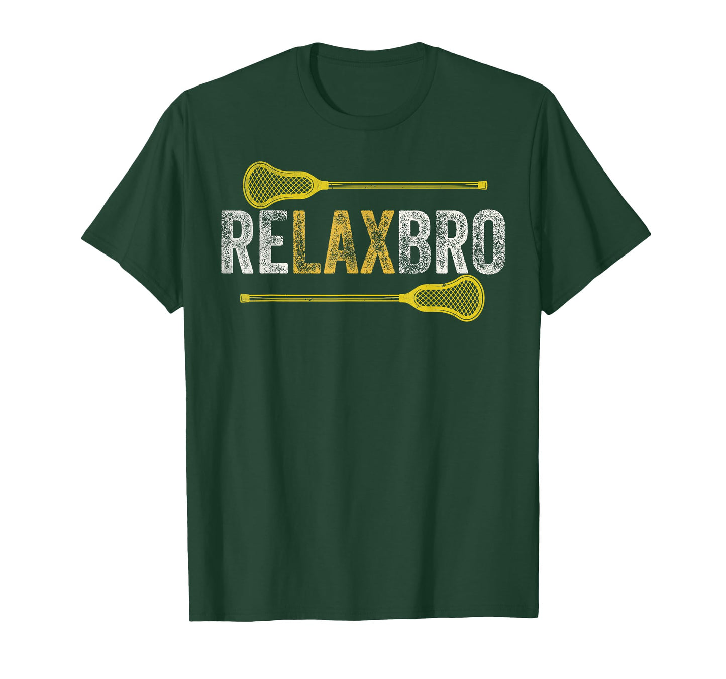 RELAX BRO Funny Lacrosse Player Lax Lover Joke Teen Boys Men T-Shirt