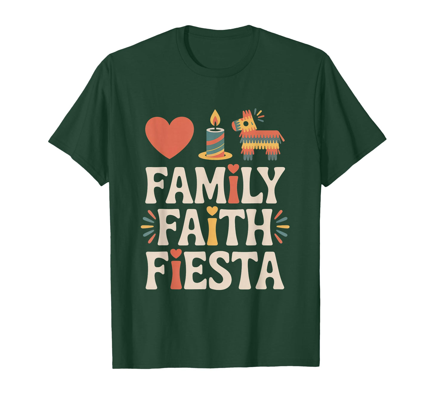 Family Faith Fiesta Hispanic Heritage Month T-Shirt