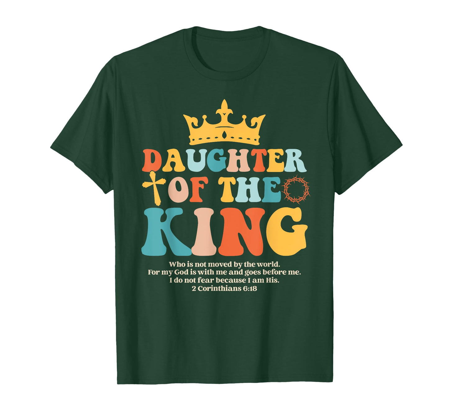 Daughter Of King Christian Inspiration Bible Verse Religious T-Shirt