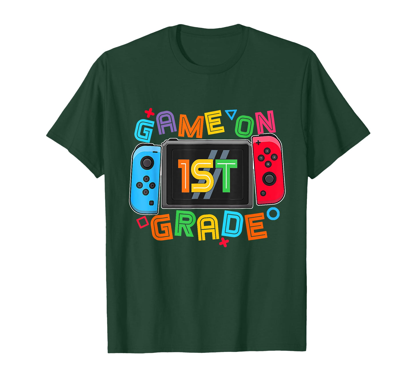 Game On 1st Grade Gamer Boys Kids Back To School First Day T-Shirt