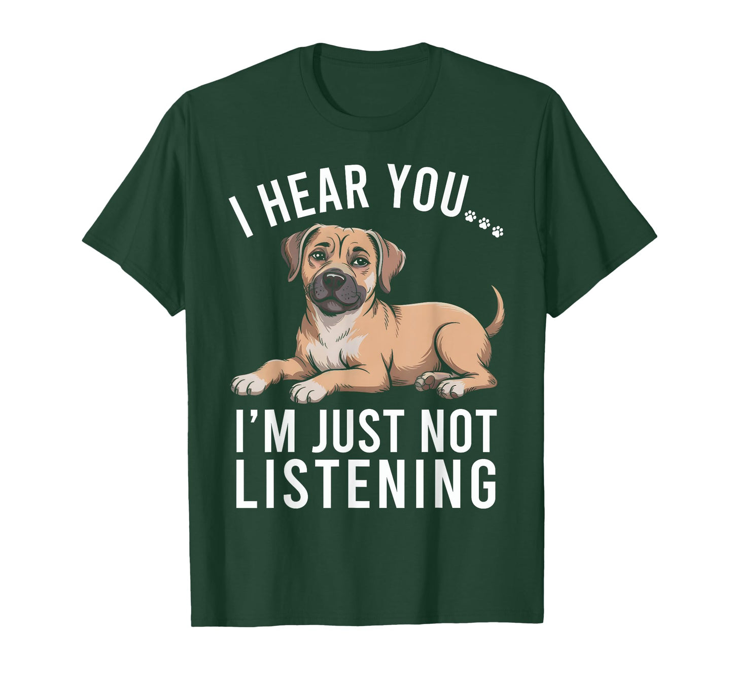 Funny Black Mouth Cur Dog I Hear You I'm Just Not Listening T-Shirt