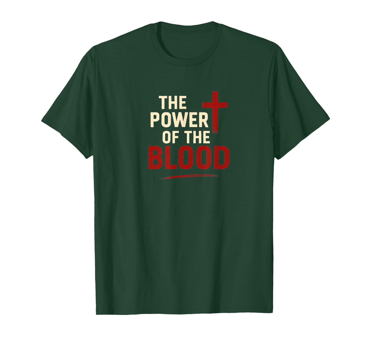 The Power of The Blood | Christian Faith Minimalistic T-Shirt