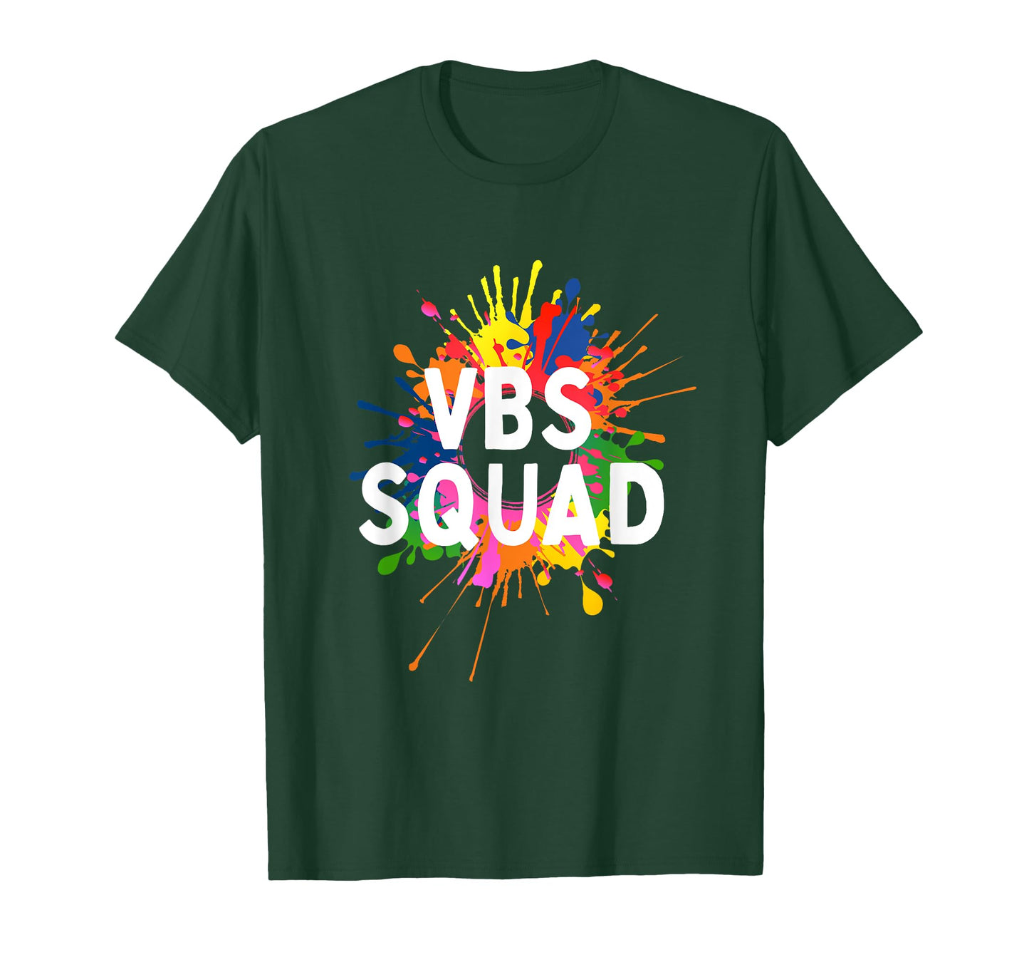 I Love VBS 2025 Squad Vacation Bible School Paint Splatter T-Shirt