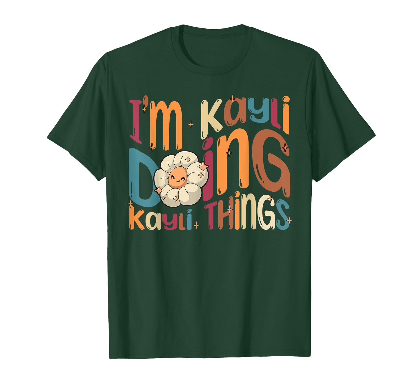 I'm Kayli Doing Kayli Things Funny Groovy Retro Kayli T-Shirt