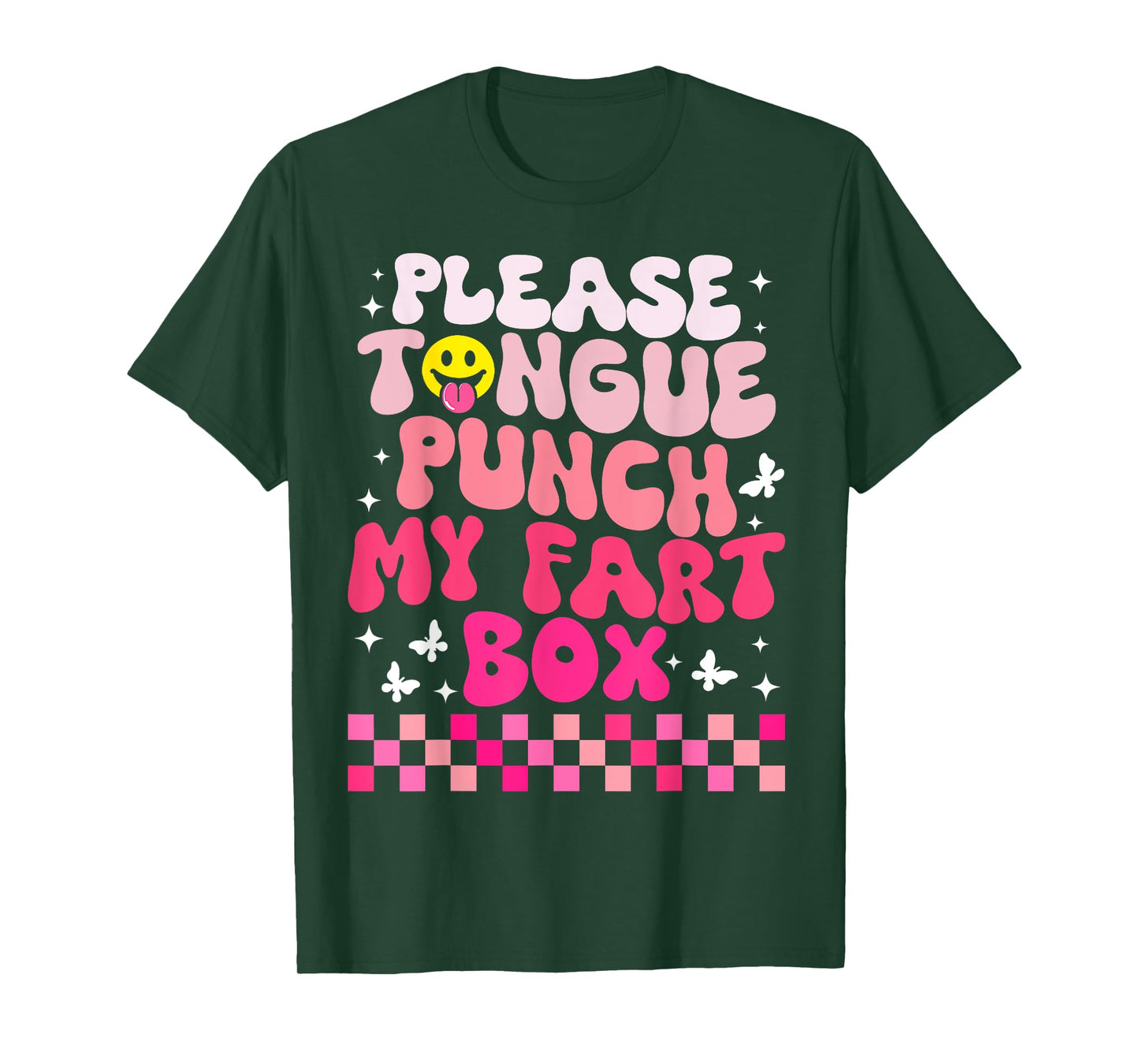 Inappropriate Please Tongue Punch Funny Cringe Men Women T-Shirt