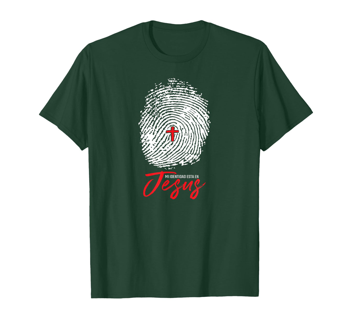 Mi Identidad en Jesus Tshirt Faith Inspirational Tees T-Shirt