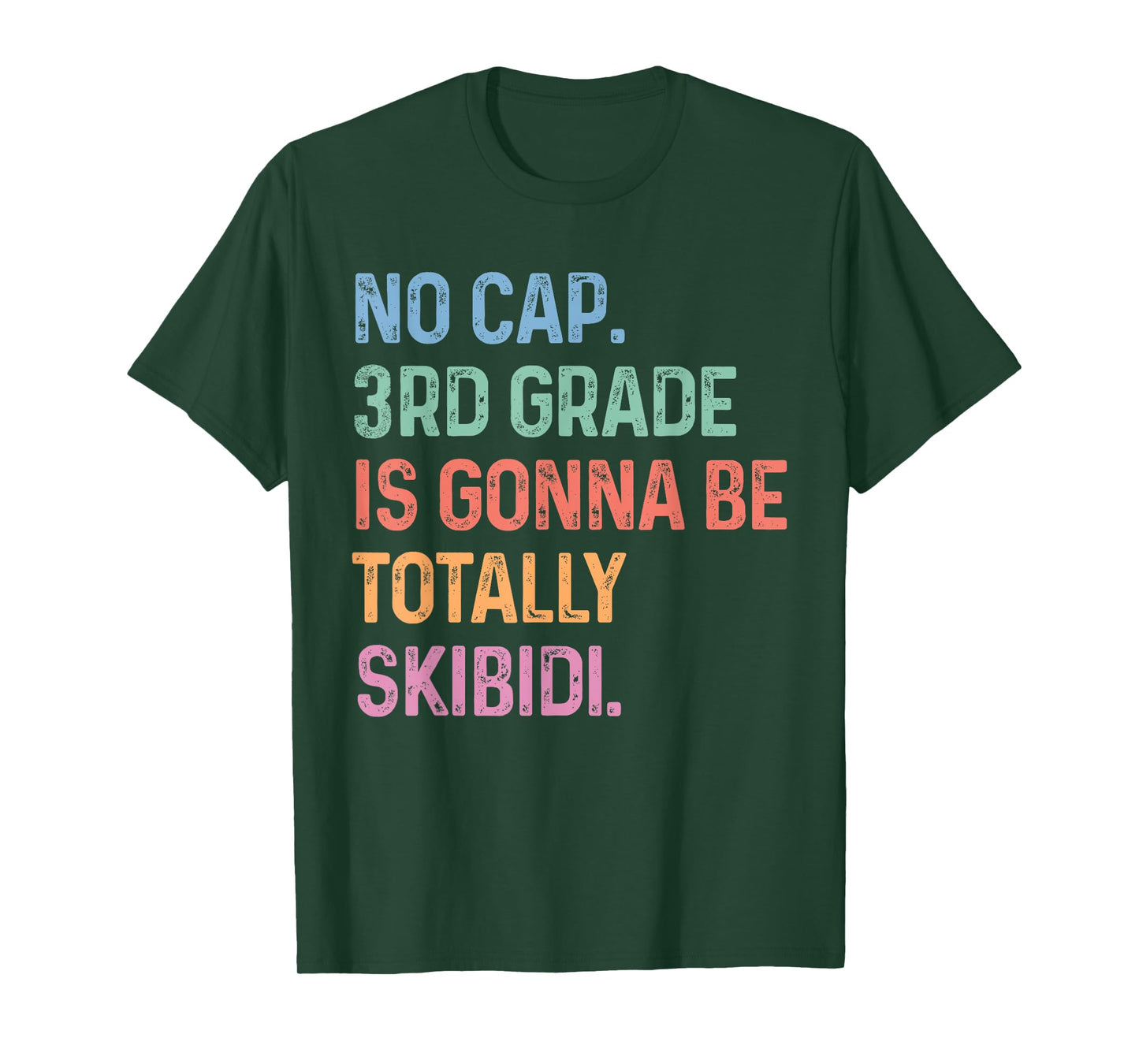 No Cap 3rd Grade Is Gonna Be Totally Skibidi Back To School T-Shirt