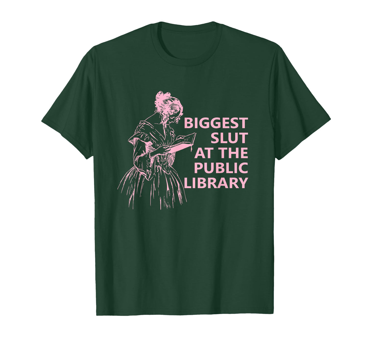 Biggest Slut At The Public Library Funny Reading Book Club T-Shirt