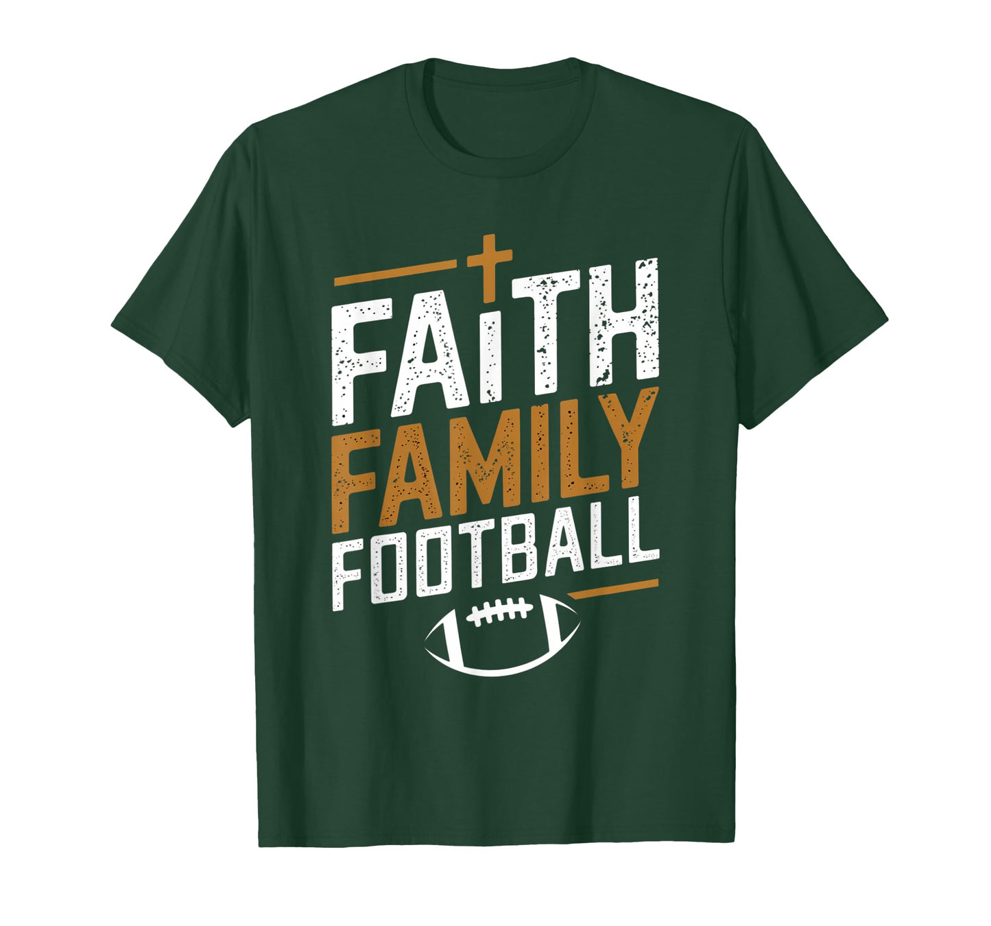Family Football Christian Design for Men T-Shirt