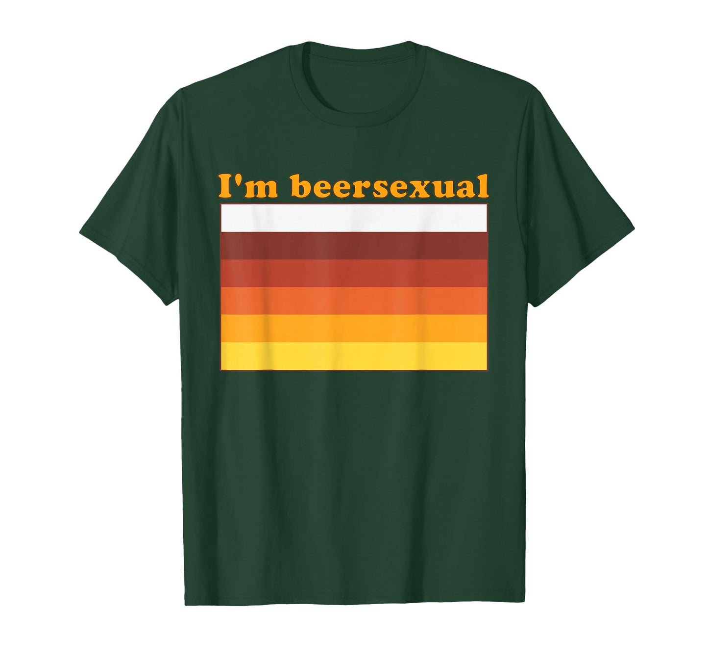 I'm Beersexual Beer Drinking LGBTQ Pride Design T-Shirt
