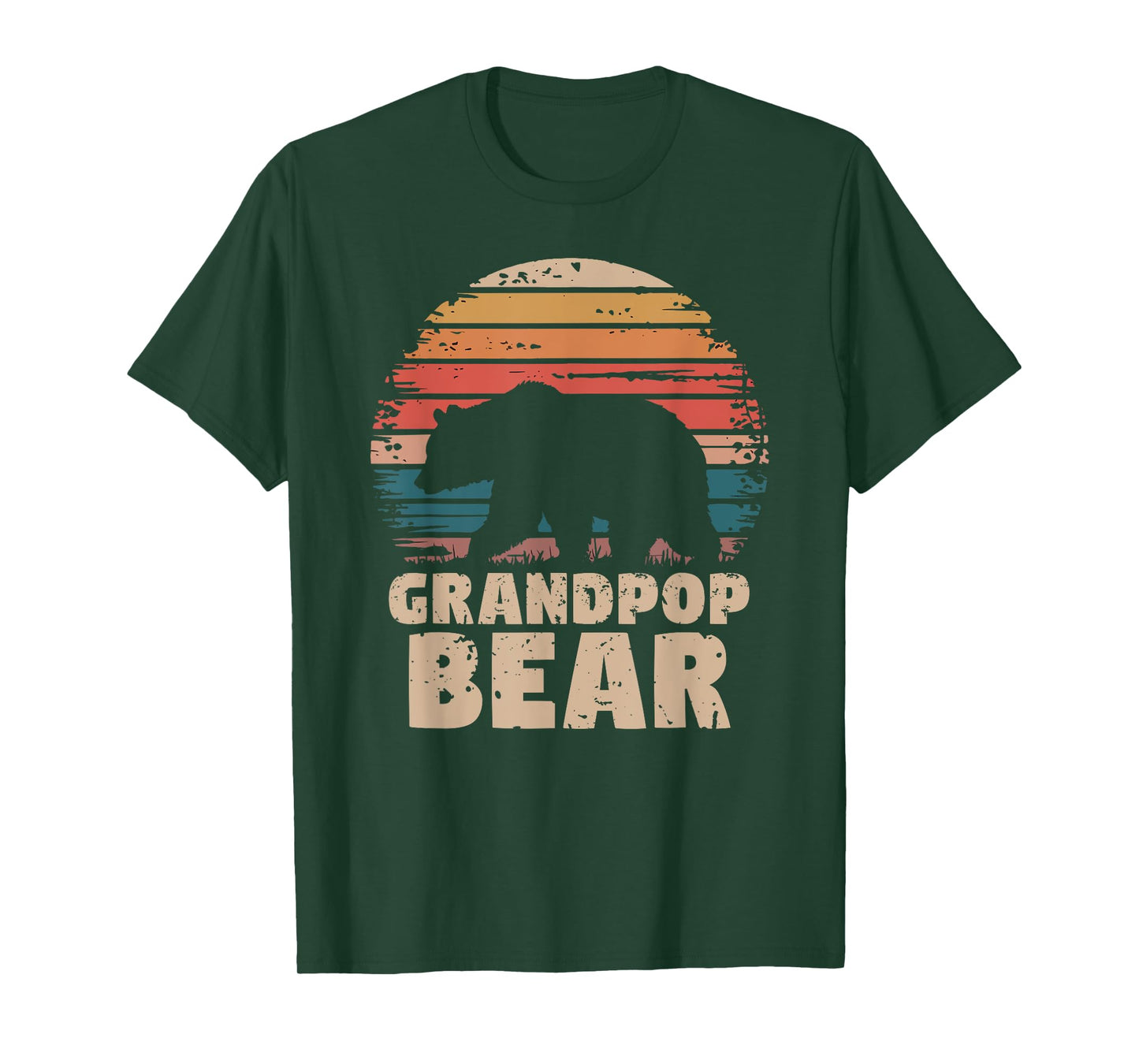 Grandpop Bear Vintage Retro Funny Father's Day T-Shirt