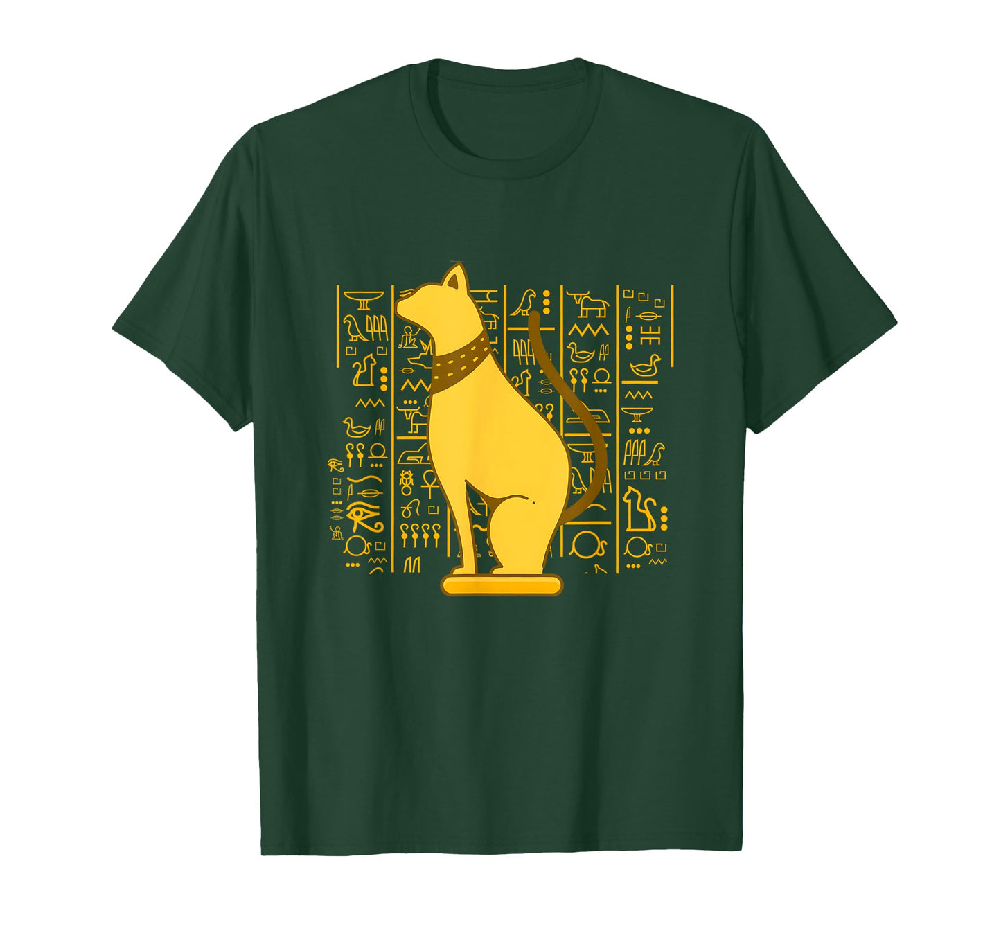 Bastet Ancient Egypt Cat God Hieroglyphic Egyptian History T-Shirt