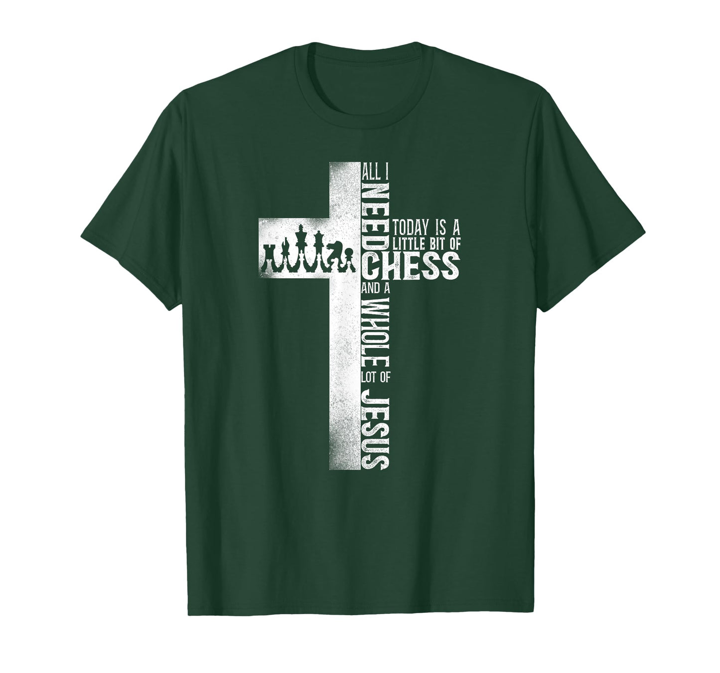 Chess Player Chess Piece Vintage Christian Jesus Cross T-Shirt