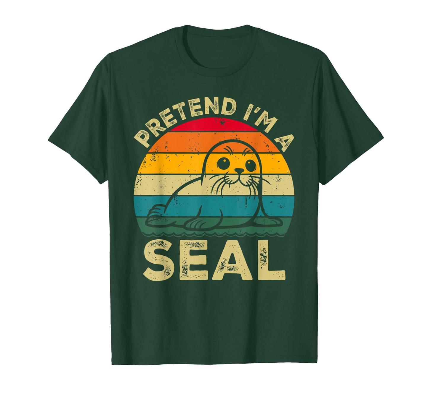 Pretend I'm A Seal Lazy Halloween Costume T-Shirt