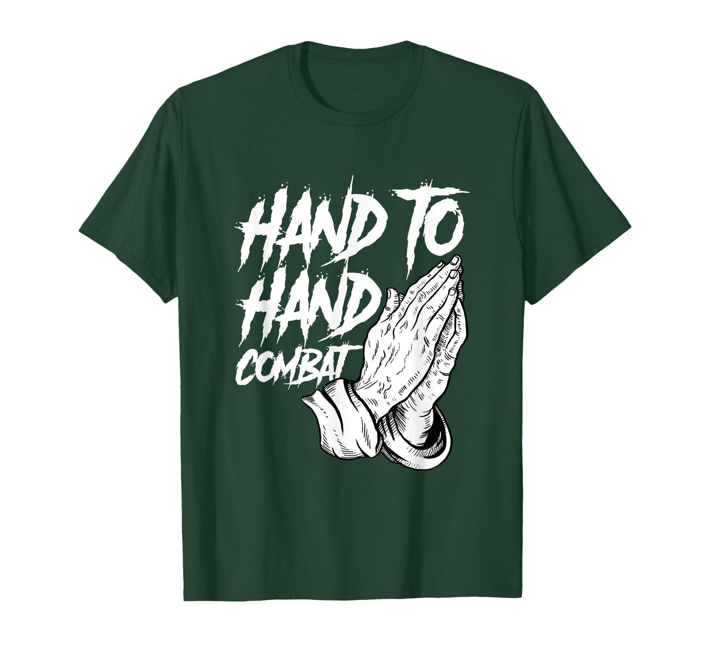 Praying Hands Christian Hand To Hand Combat T-Shirt