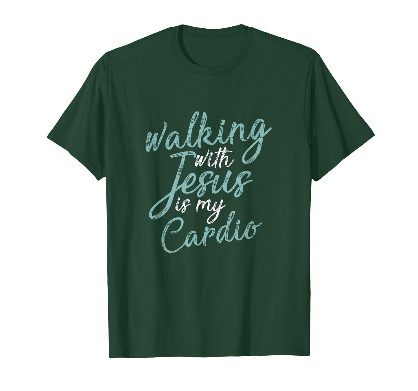 Funny Christian Workout Cardio Gift Jesus Christ Prayer T-Shirt