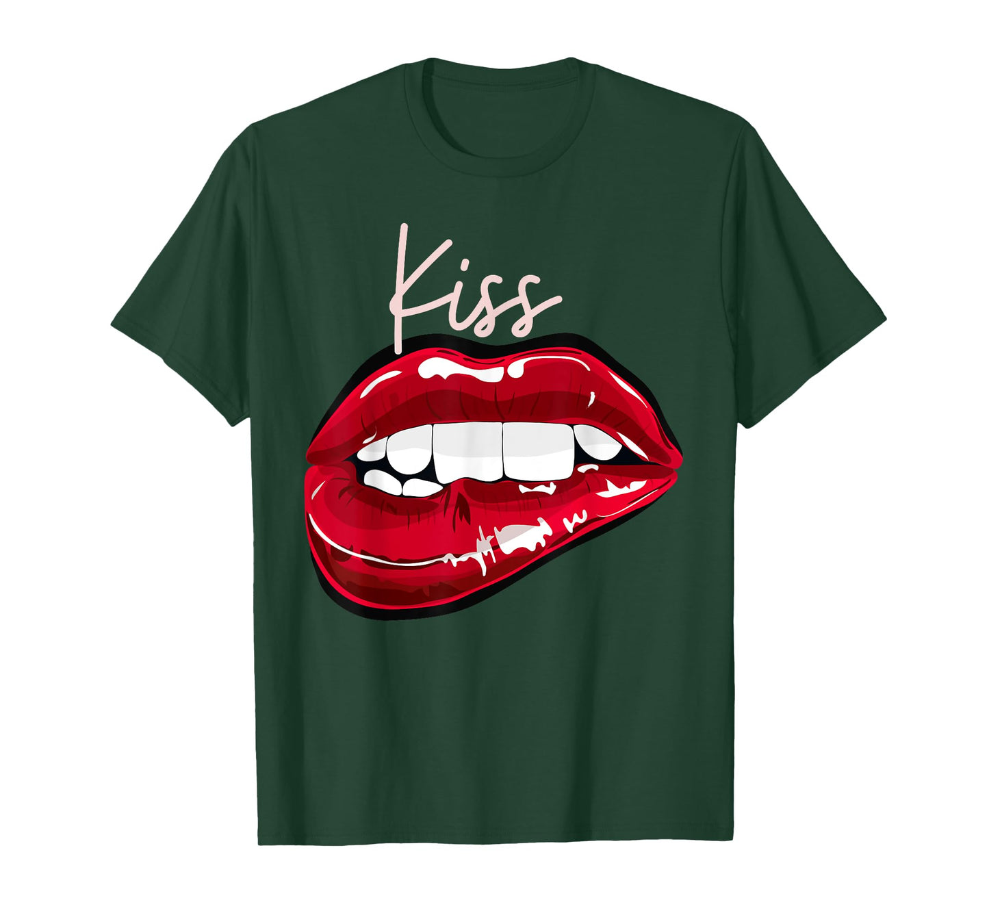 Kiss Lips Funny Unisex Design For Men Women Tee T-Shirt