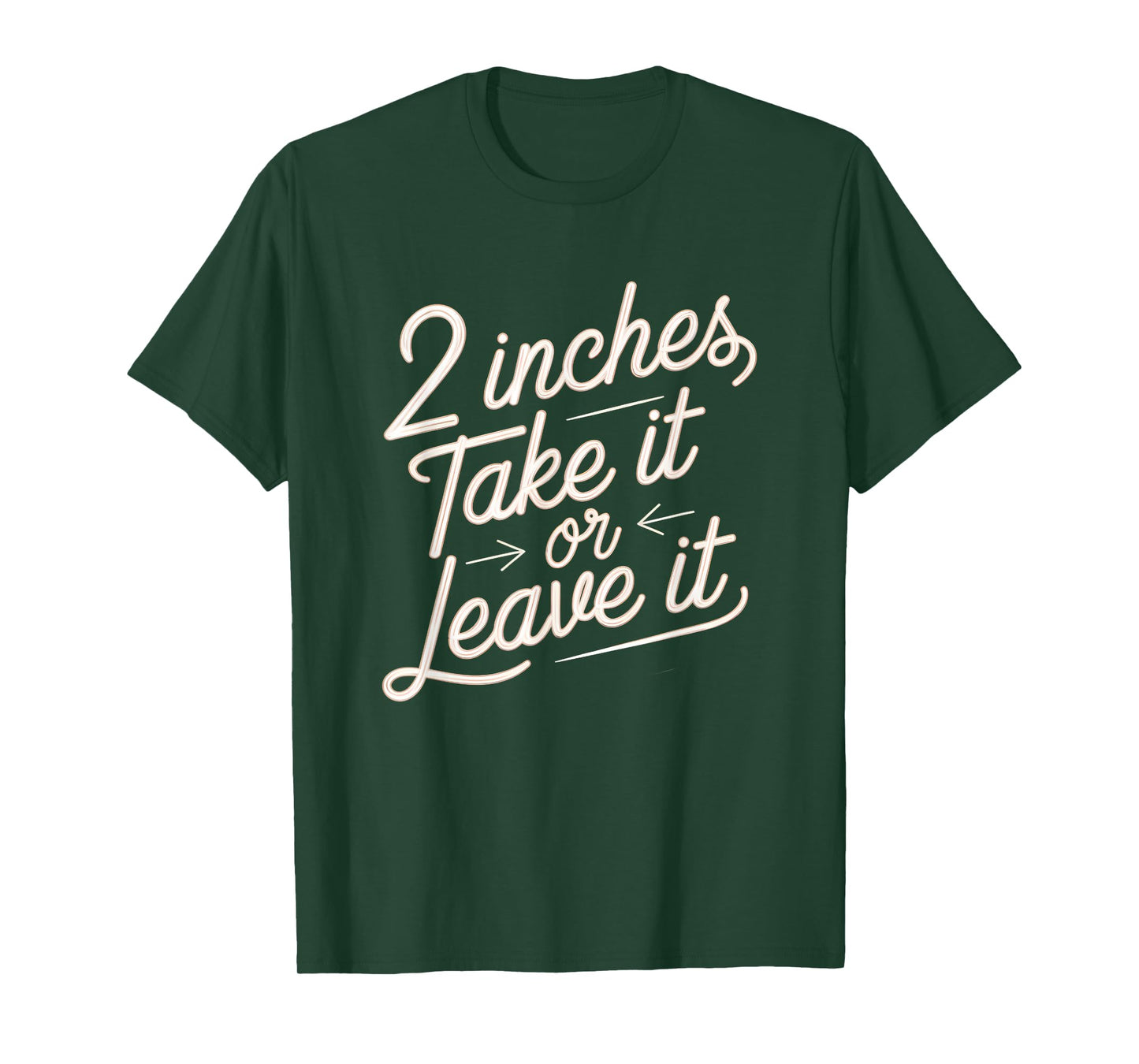 2 Inches Take It Or Leave It Shirt Sarcastic Adult Humor T-Shirt