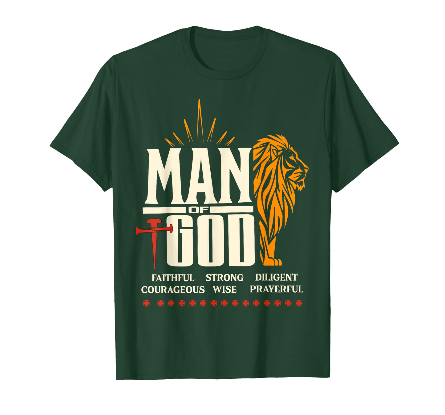 Man of God Lion Christian T-Shirt