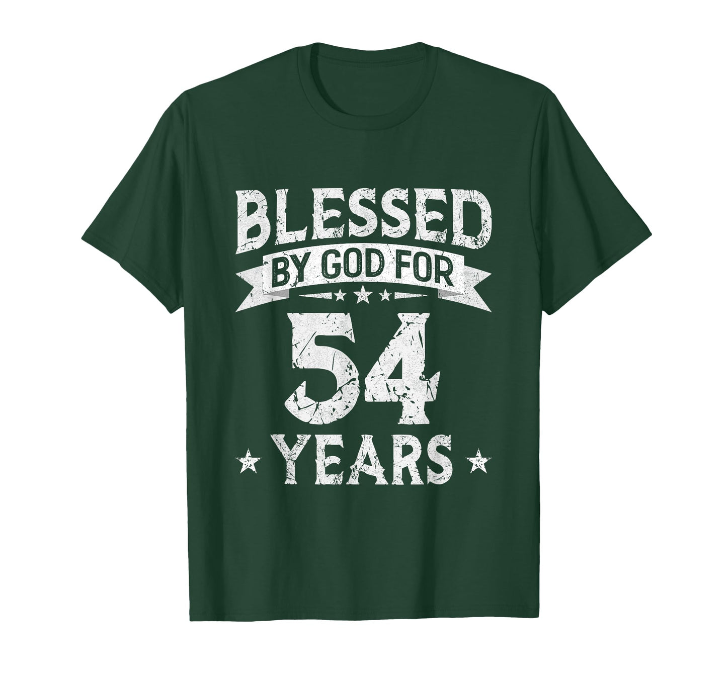 Blessed By God For 54 Years Old 54th Birthday Gifts For Men T-Shirt