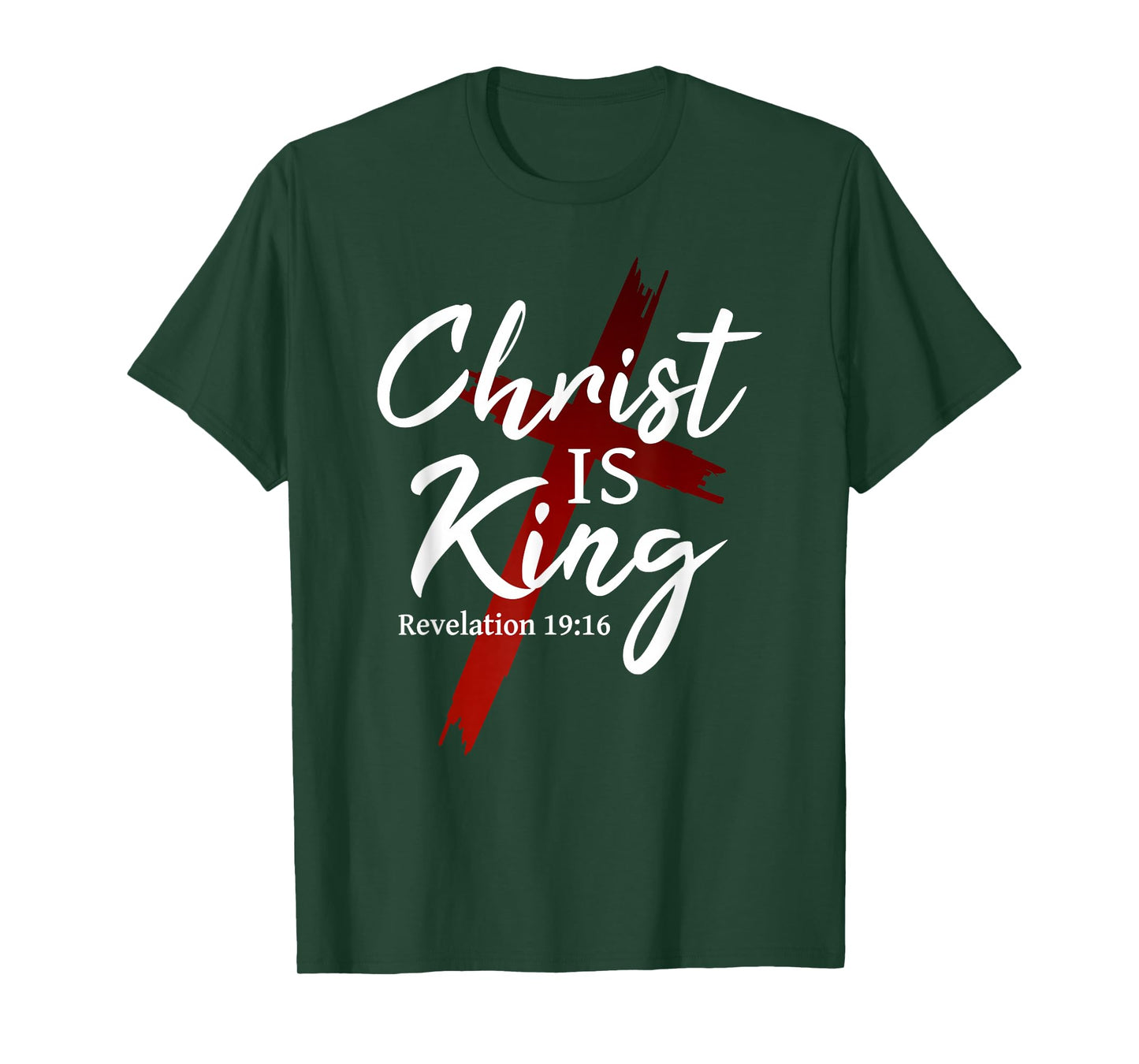 Jesus Christ is King Cross God Christian Faith T-Shirt