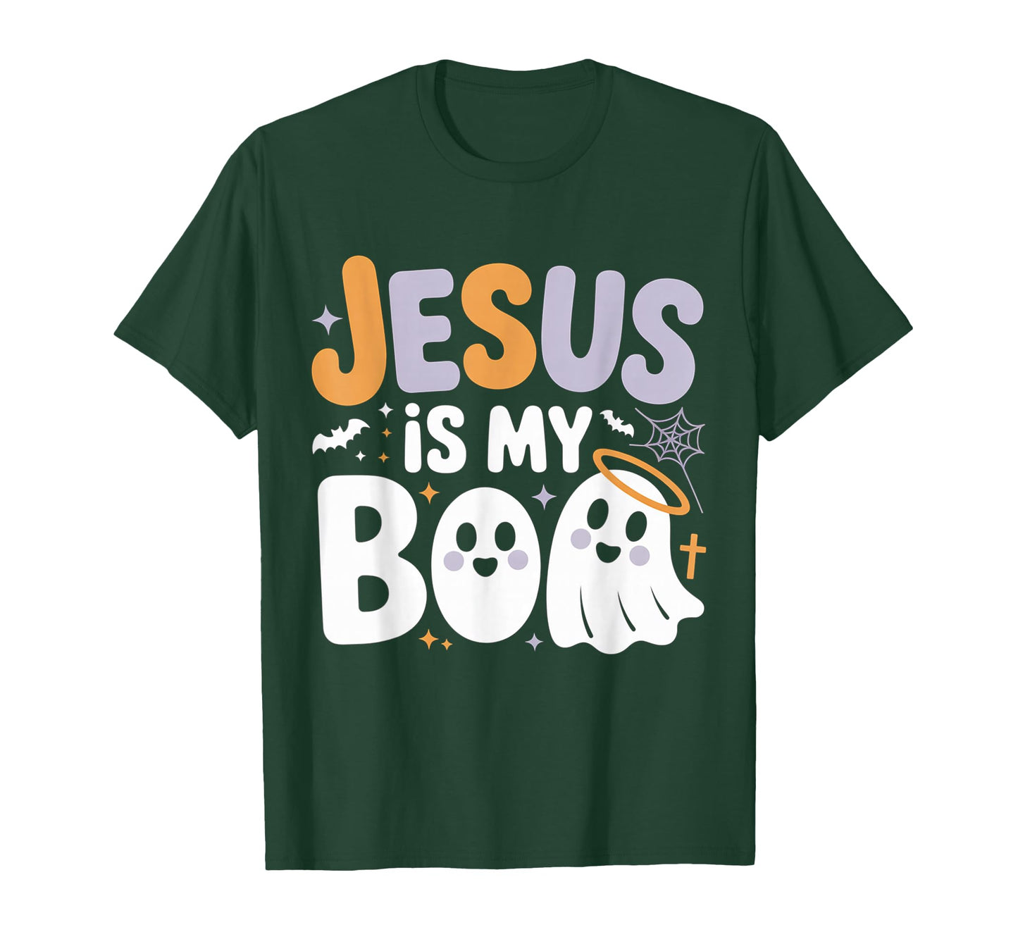 Jesus is My Boo Cute Christian Halloween Ghost Funny T-Shirt