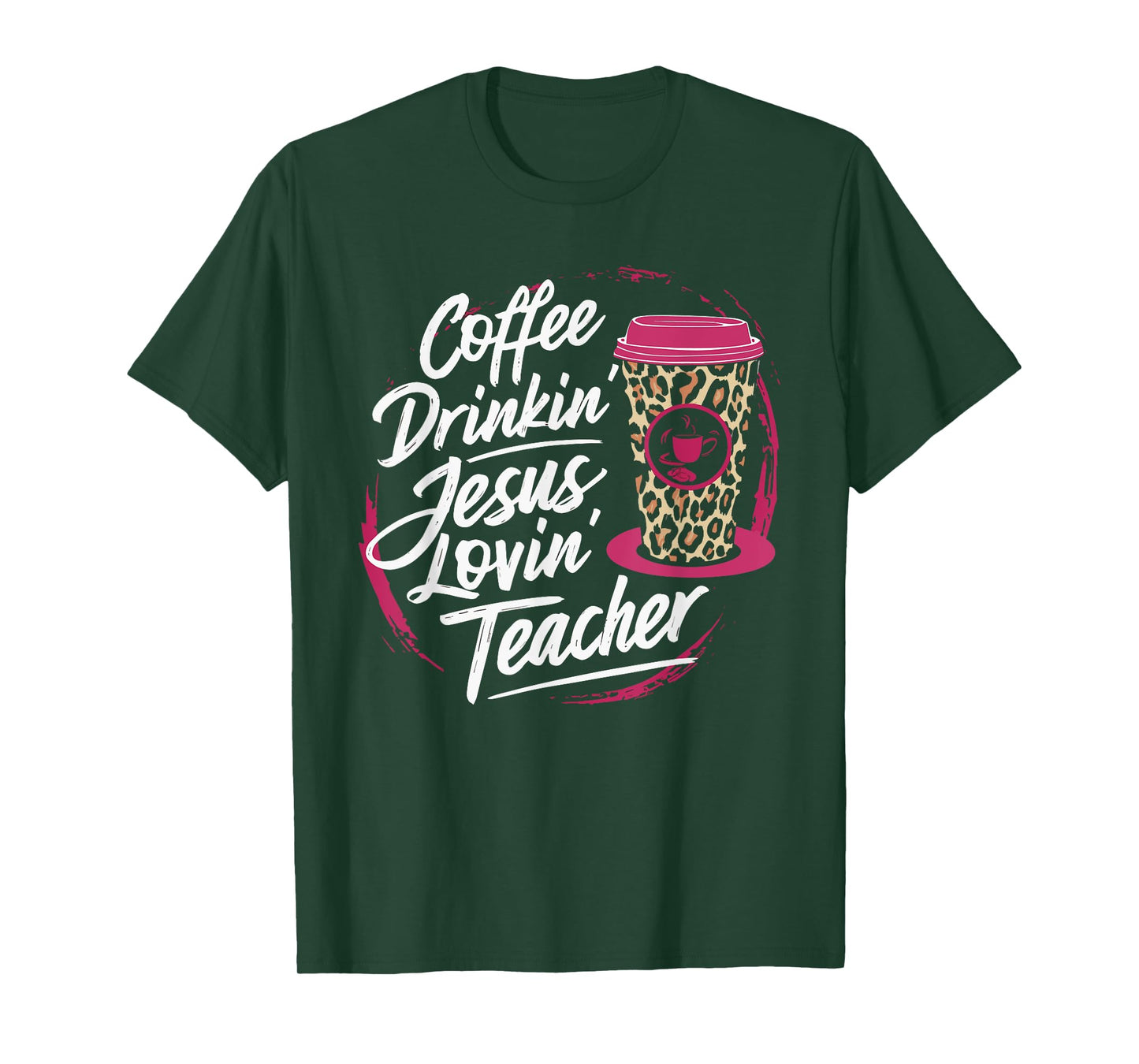 Coffee Drinkin' Jesus Lovin' Teacher T-Shirt for Men Women