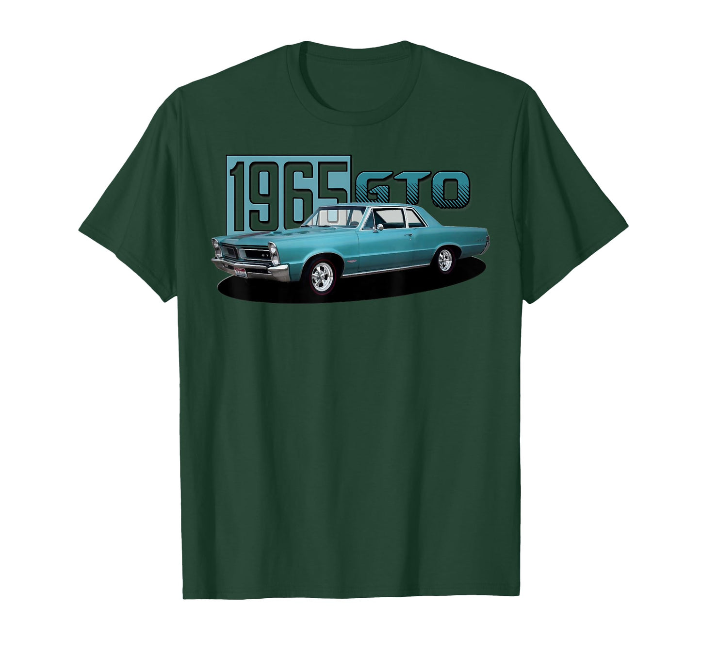 1965 65 GTO Classic Car Old School Muscle Blue Car T-Shirt