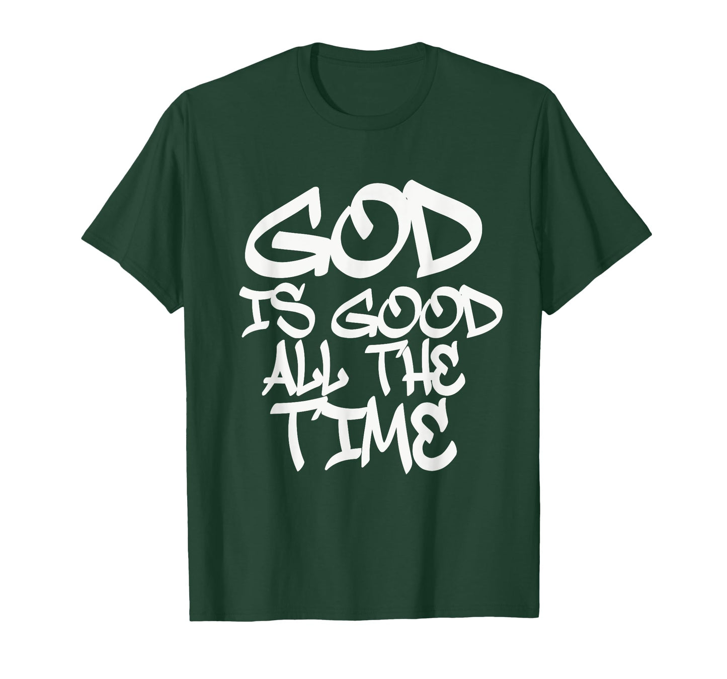 GOD IS GOOD MENS TRENDY URBAN RELIGIOUS GRAFFITI MODERN T-Shirt