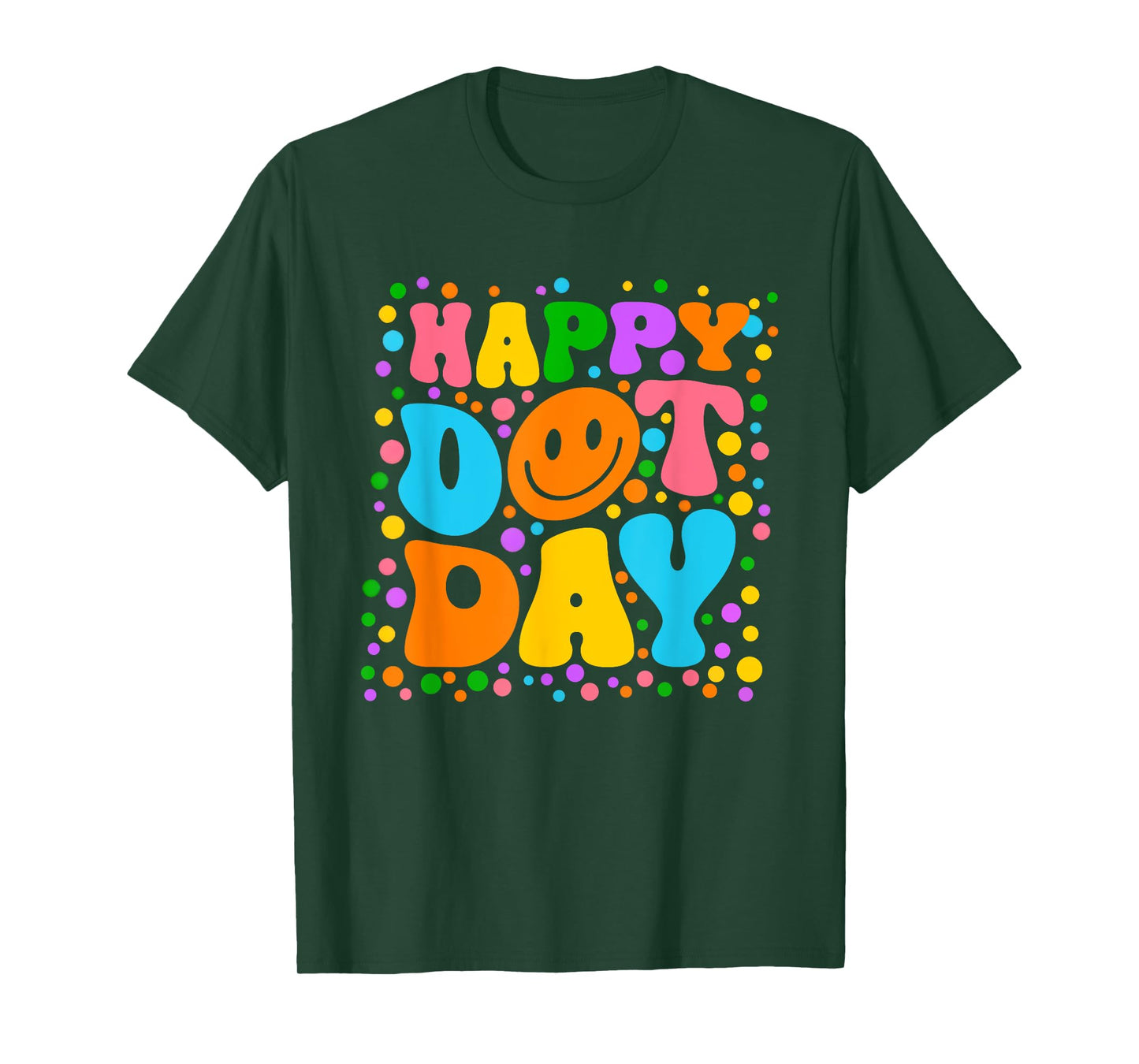 Happy Dot Day September 15th Polka Dot Teacher Boy Girl Kids T-Shirt