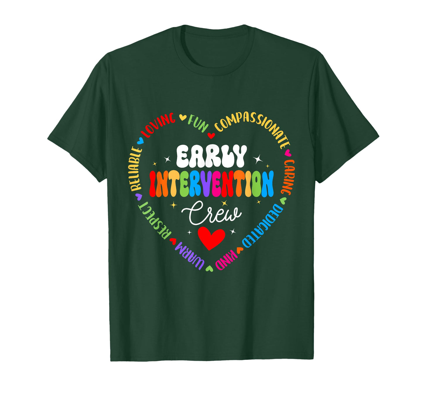 Intervention Teacher Team Early Intervention Crew T-Shirt