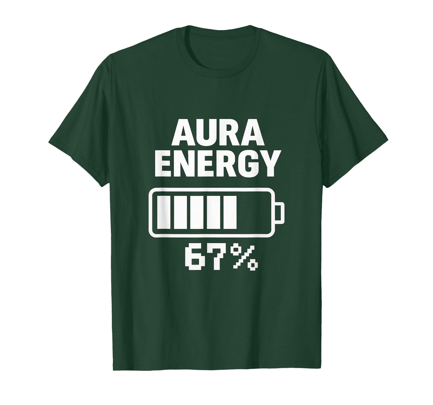 Aura Energy Six Seven Level Funny Gen Z Brainrot Teen Humor T-Shirt