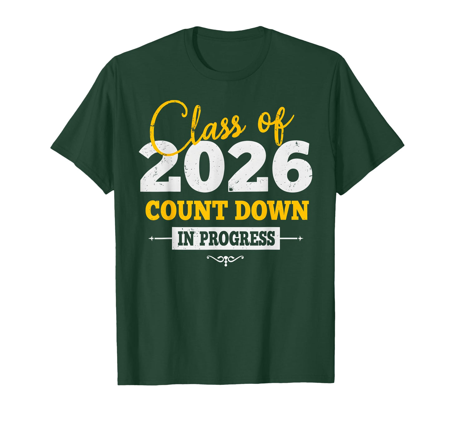 Class Of 2026 Countdown First Day Senior Back To School 2025 T-Shirt