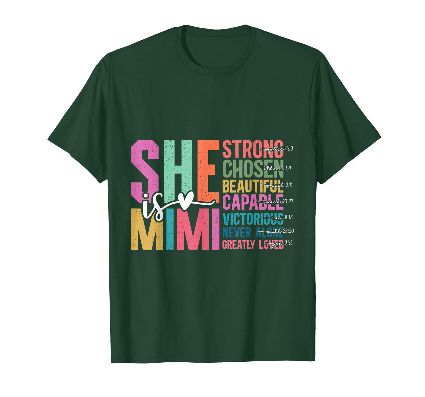 She is Mimi Christian Mother's Day Present For Grandma Women T-Shirt