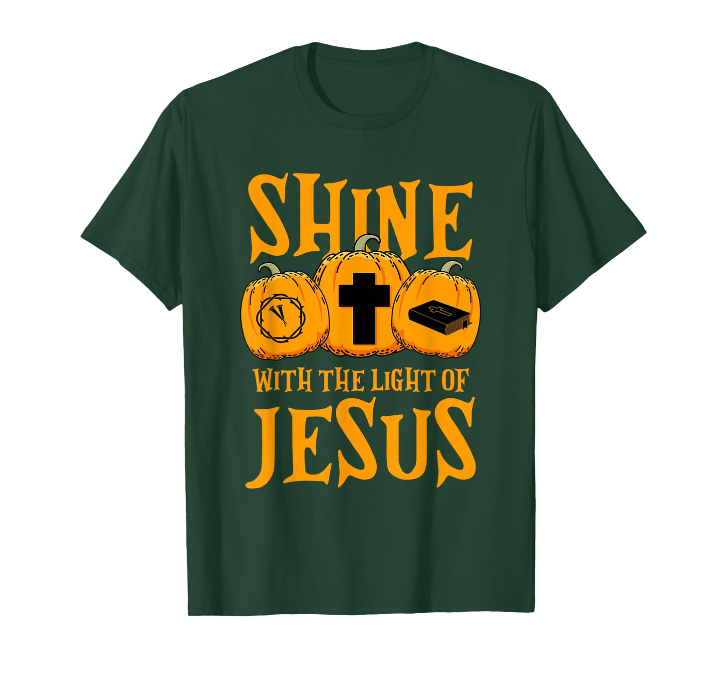 Shine With The Light Of Jesus Halloween Costume Christian T-Shirt