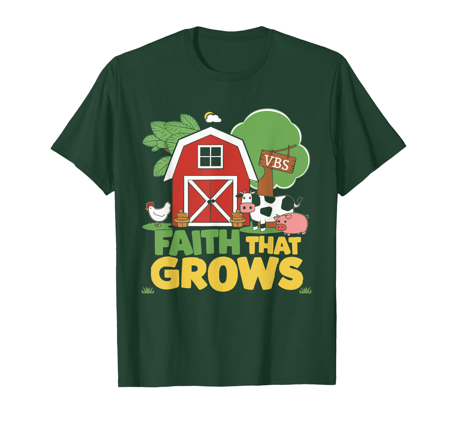 VBS Farm VBS Squad Vacation Bible School Christian Teacher T-Shirt