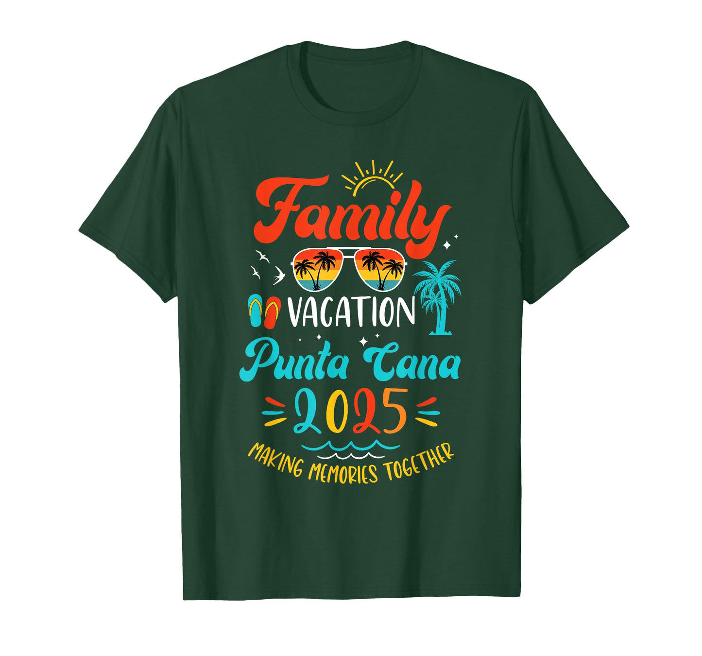 Family Vacation 2025 Punta Cana Matching Summer Vacation T-Shirt