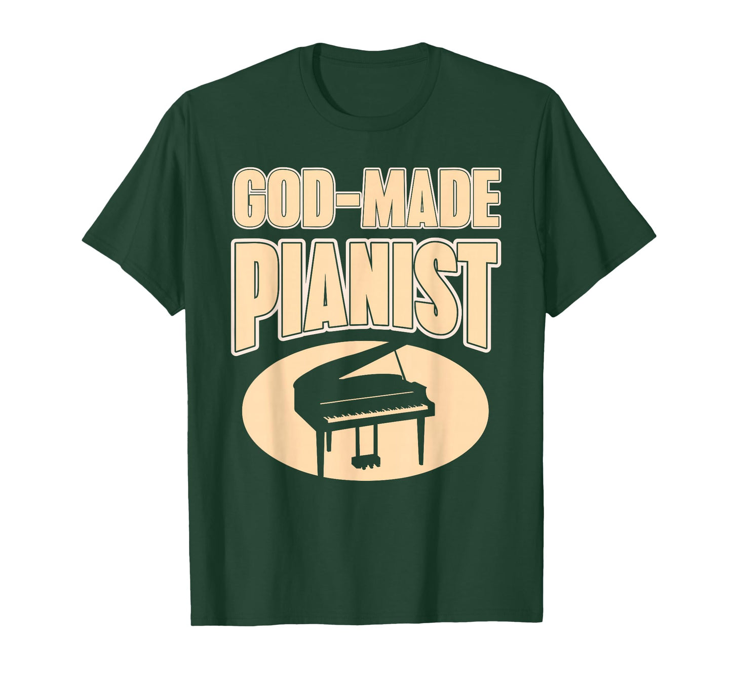Faith-Based Pianist Christian Music Inspiration T-Shirt