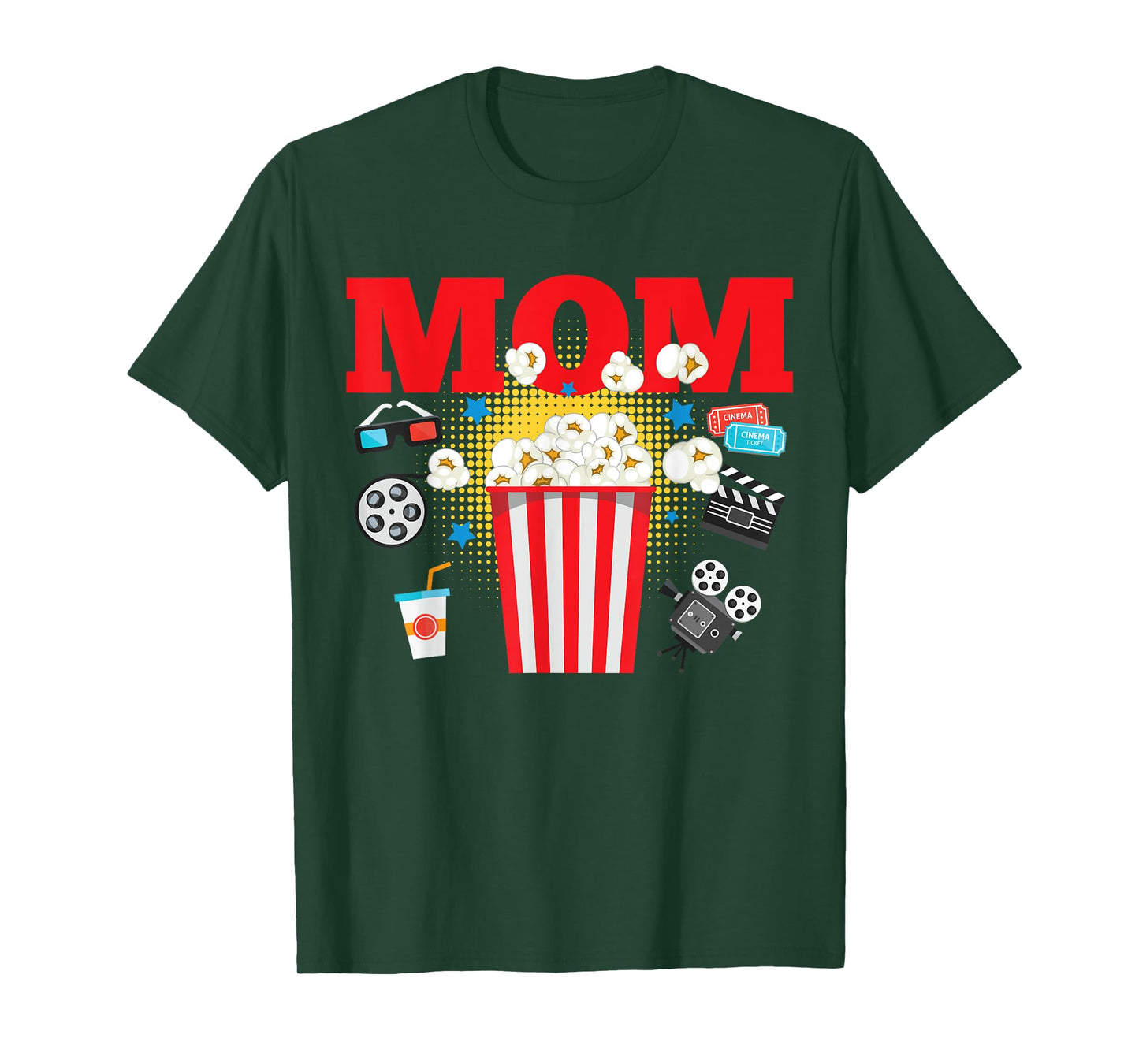 Movie Night Party Mom Movie Themed Birthday Party Matching T-Shirt