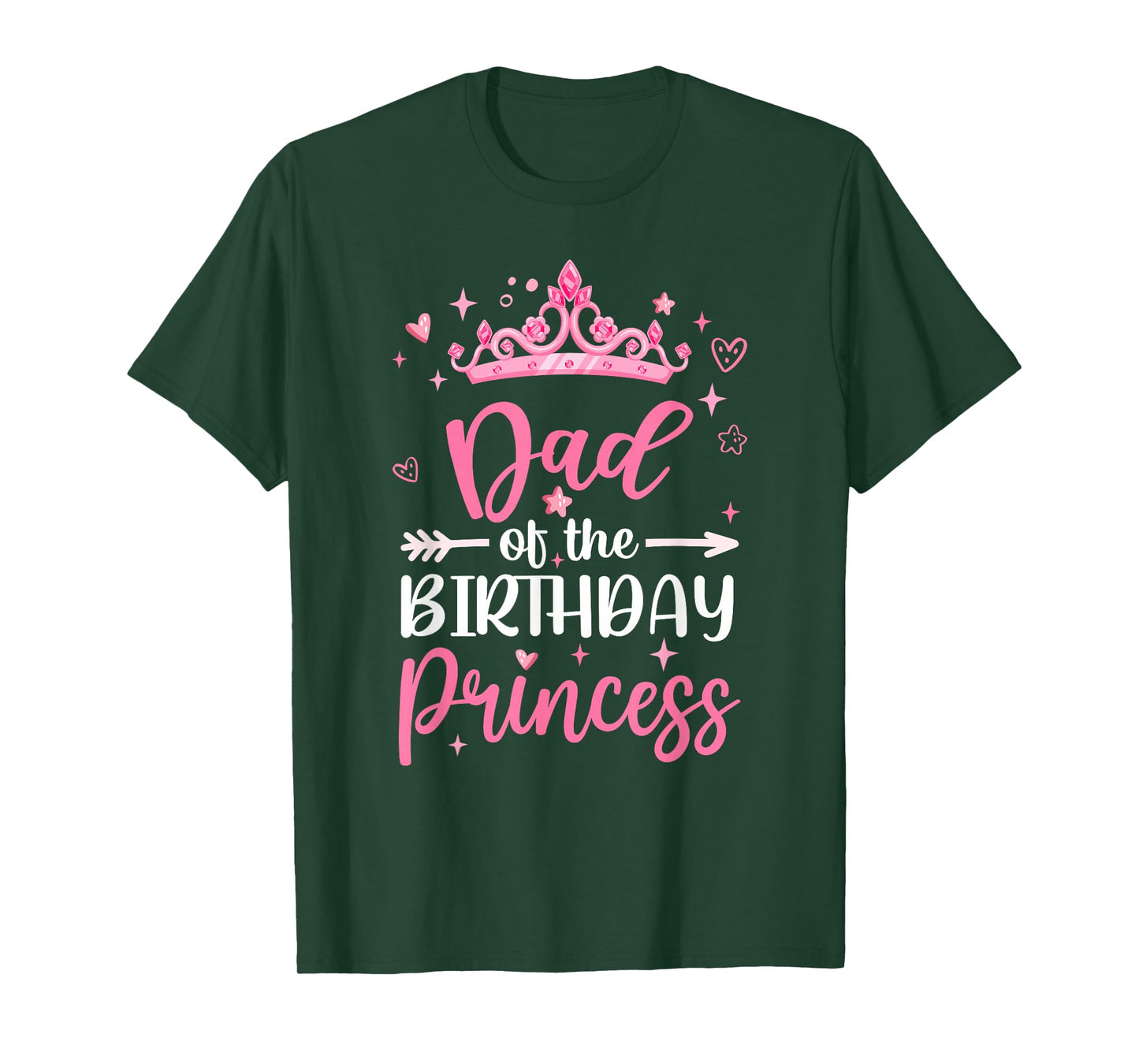 Dad Of The Birthday Princess Birthday Girl Kid Family T-Shirt