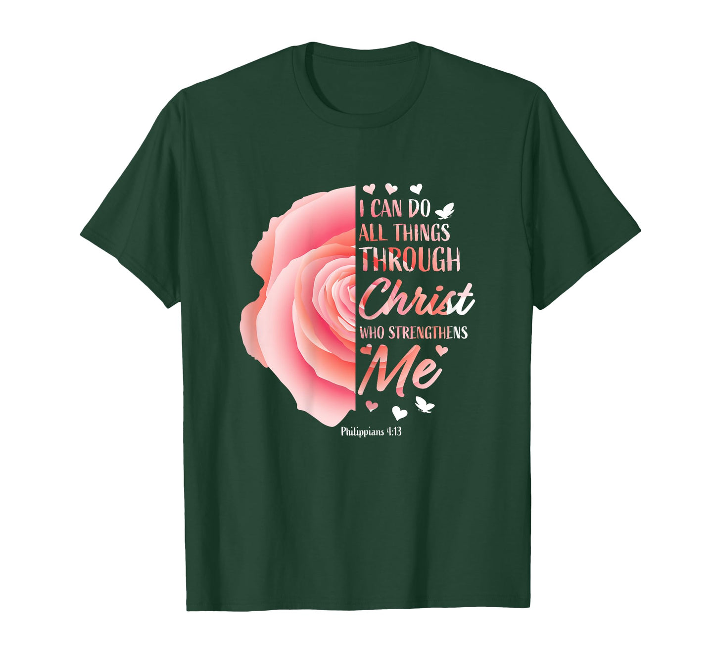 Philippians 4 13 Christian Bible Verse Religious Gifts Women T-Shirt