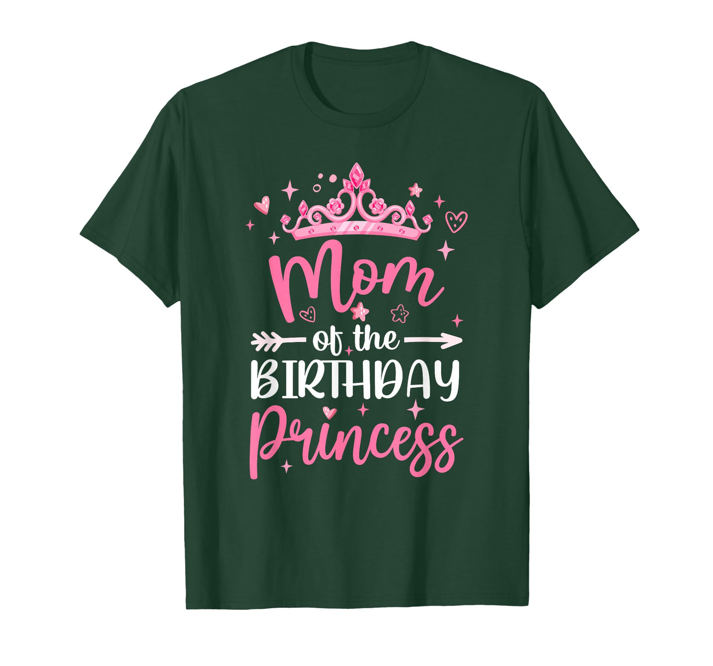 Mom Of The Birthday Princess Birthday Girl Kid Family T-Shirt
