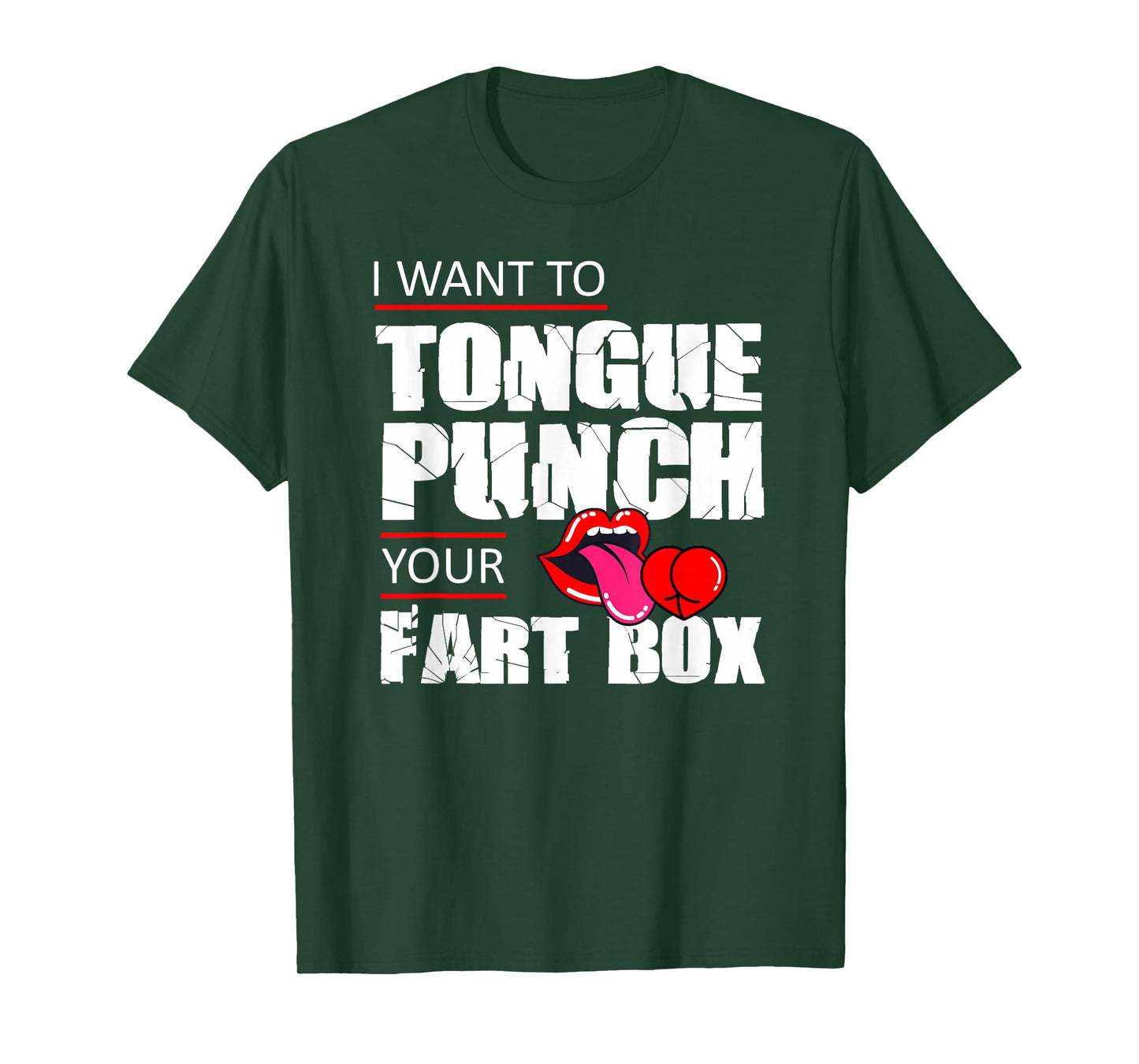 Tongue Fart Box Punch Funny Word Pun Humor Sarcasm Joke Gag T-Shirt