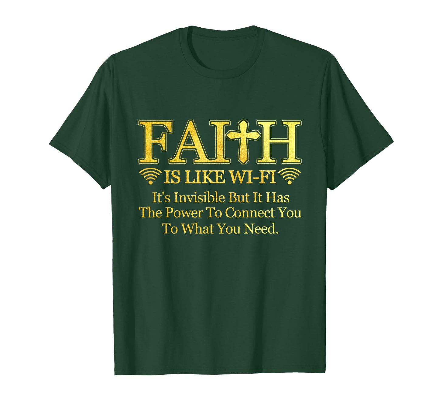 Faith Is Like Wi-fi Definition Christian Pastoral Quote T-Shirt