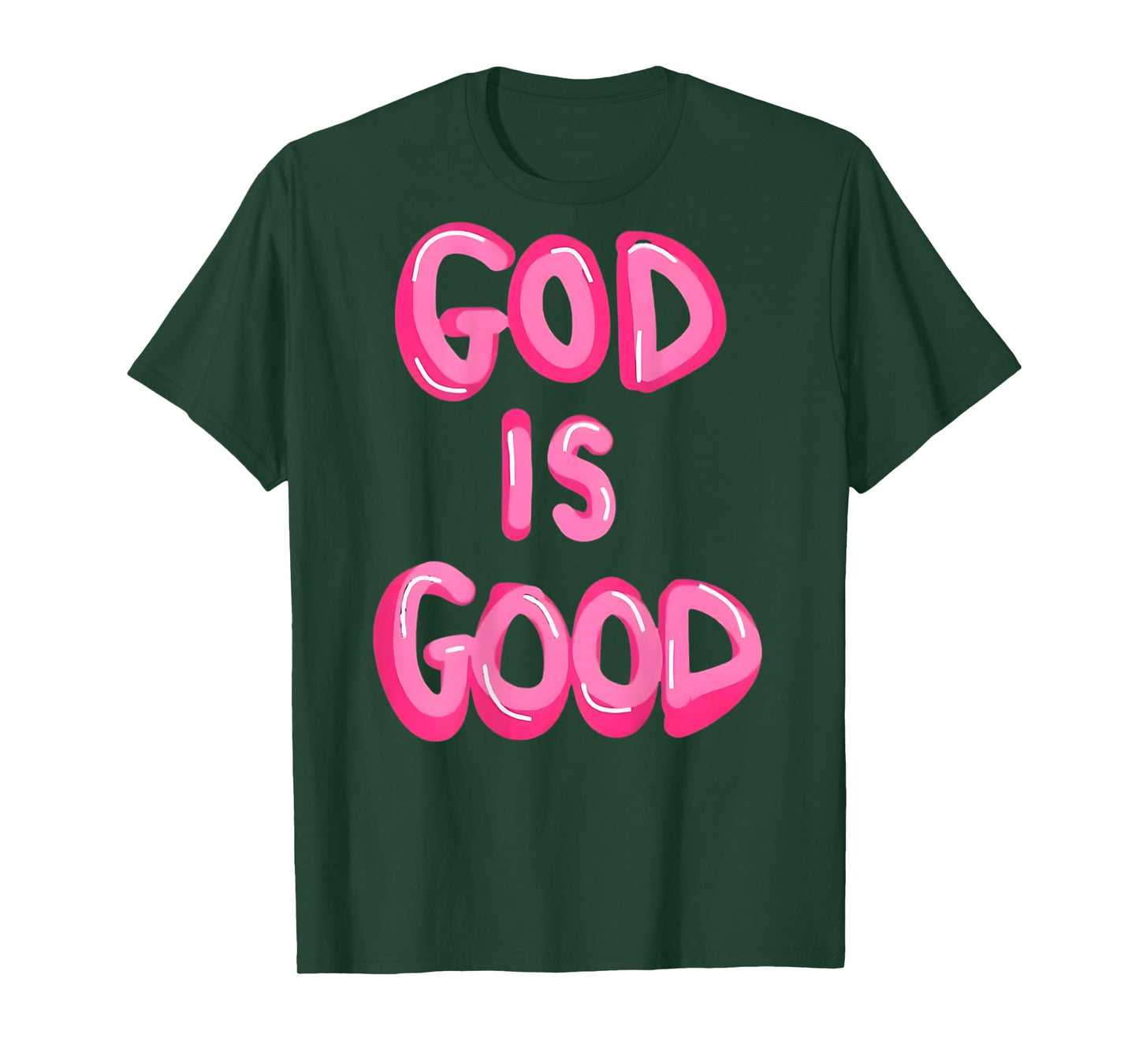Faithful and Blessed Christian Apparel & Gifts God is Good Inspiring Faith Christian Design Unisex Adult T-Shirt