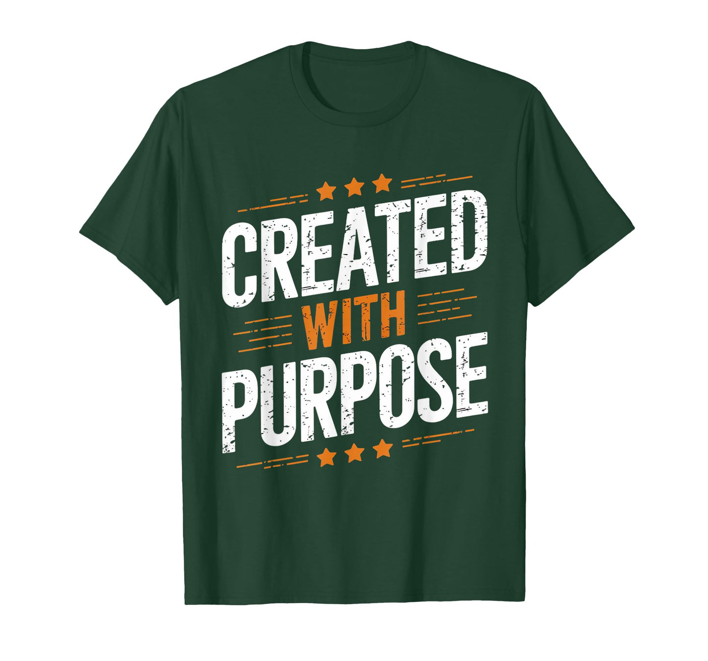 Created With Purpose Gospel Christian Pray Faith Bible Verse T-Shirt