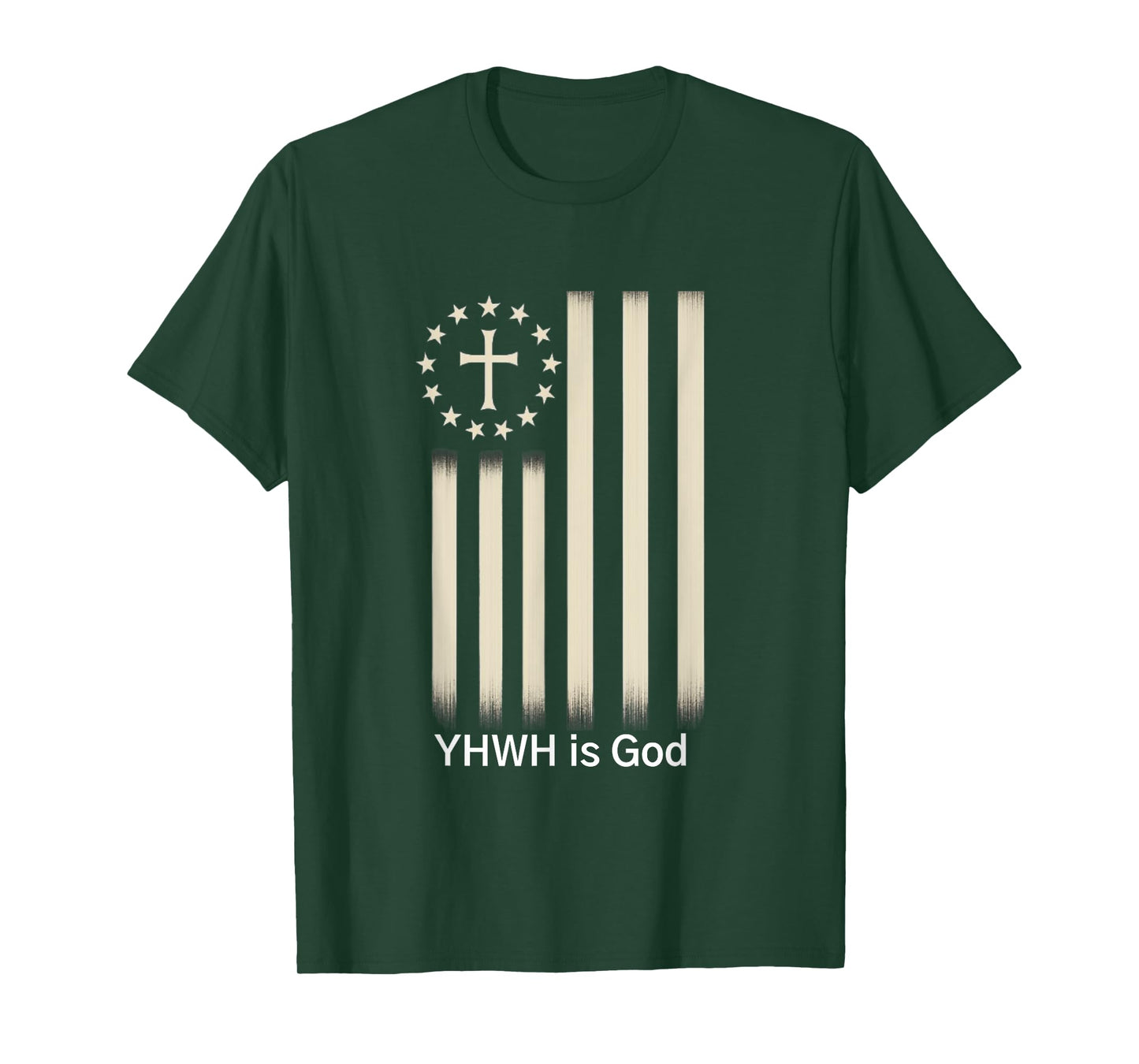 YHWH is God | USA Flag Patriotic T-Shirt
